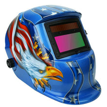 Load image into Gallery viewer, Welding Helmet Solar Powered Auto Darkening Hood with Adjustable Wide Shade