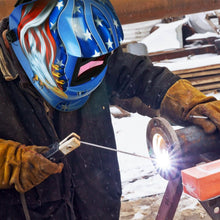 Load image into Gallery viewer, Welding Helmet Solar Powered Auto Darkening Hood with Adjustable Wide Shade