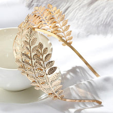 Load image into Gallery viewer, Western Fashion Retro Hair Bands For Women Wedding Metal Gold Leaf Butterfly Hair Headbands Girls Bride Gorgeous Hair Accessories For Women