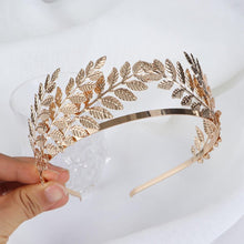 Load image into Gallery viewer, Western Fashion Retro Hair Bands For Women Wedding Metal Gold Leaf Butterfly Hair Headbands Girls Bride Gorgeous Hair Accessories For Women