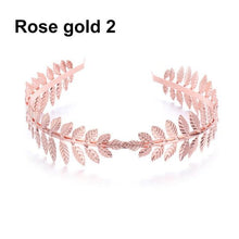 Load image into Gallery viewer, Western Fashion Retro Hair Bands For Women Wedding Metal Gold Leaf Butterfly Hair Headbands Girls Bride Gorgeous Hair Accessories For Women