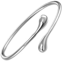 Load image into Gallery viewer, Teardrop Bangle in Sterling Silver