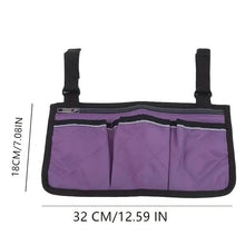 Load image into Gallery viewer, Wheelchair Armrest Organizer Bag