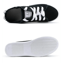Load image into Gallery viewer, White Canvas Womens Sneakers Casual Fashion Denim Summer Elegant Women Sneakers