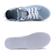 Load image into Gallery viewer, White Canvas Womens Sneakers Casual Fashion Denim Summer Elegant Women Sneakers