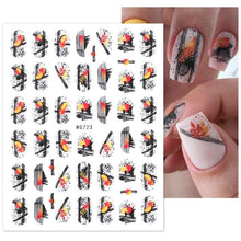 Load image into Gallery viewer, White Embossed Flower Lace 5D Sticker Decal Wedding Nail Art Designs Floral Flower Transfer Decal Geometry 3D Wave Design Decoration for Women Girls Tape Nail Art Stickers Decal Decoration Geometry Transfer Decals Nail Art Decorations Decoration Decal