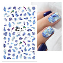 Load image into Gallery viewer, White Embossed Flower Lace 5D Sticker Decal Wedding Nail Art Designs Floral Flower Transfer Decal Geometry 3D Wave Design Decoration for Women Girls Tape Nail Art Stickers Decal Decoration Geometry Transfer Decals Nail Art Decorations Decoration Decal