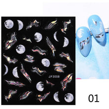Load image into Gallery viewer, White Embossed Flower Lace Sticker Decal Wedding Nail Art Designs Floral Butterfly Japanese Manicures Nail Decoration Metallic Curve Strip Line Nail Decal Self-Adhesive 3D Wave Design Decoration for Women Girls Adhesive Striping Tape Nail Art Stickers