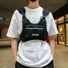 Load image into Gallery viewer, White Fashion Men Lightweight Chest Bag Running Pack For Workouts Running Phone Holder With Extra Storage Minimalist Design