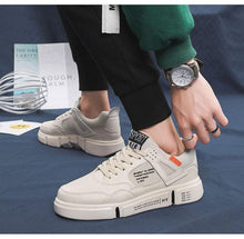 Load image into Gallery viewer, White Leather Sneakers For Men Breathable Casual Walking Sports Running Shoes Outdoor Travel Fitness Sneakers Comfortable Casual Shoes Outdoor Men Sneakers