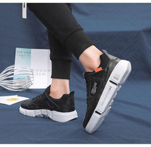 Load image into Gallery viewer, White Leather Sneakers For Men Breathable Casual Walking Sports Running Shoes Outdoor Travel Fitness Sneakers Comfortable Casual Shoes Outdoor Men Sneakers