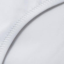 Load image into Gallery viewer, White Push Up Woman Swimsuit Bikini Set Two Piece Smocked Swimsuits Ruffle Off Shoulder Bathing Suit With High Waist Bottoms New Summer Beach Bikini Set Solid Swimming Suit For Women Swimwear Bathing Suit