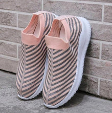 Load image into Gallery viewer, White Womens Crystal Sneakers Spring Autumn Casual Zipper Flat Shoes Non-slip Breathable Outdoor Espadrilles Breathable Mesh Simple Design Slip-On Shoes Women Mesh Casual Espadrilles