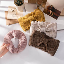 Load image into Gallery viewer, Wide Knitted Headband Bows Knotted Winter Women Turban Hair Accessories For Girls Lady Soft Knitting Winter Headbands Gorgeous Hair Accessories For Women