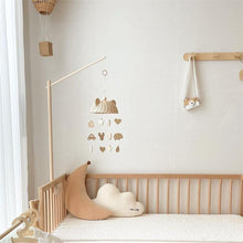 Load image into Gallery viewer, Wind Chime With Wooden Pendant Kids Room Decoration Wall Hanging Ornaments Clouds and Stars Sooth Pendant Toy Nursery Decoration Gift for Newborn Boys and Girls