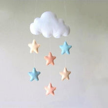 Load image into Gallery viewer, Wind Chimes Handmade Cloud Felt Love Pendant Baby Children Cloud Bed Bell Mobile Crib Jewelry Creative Pendant Bedroom Loving Ceiling Hanging Heart Decor Girls Wind Chime Nursery Decoration