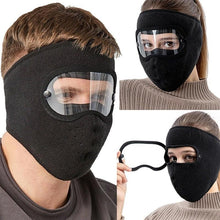 Load image into Gallery viewer, Windproof Anti Dust Face Mask Cycling Ski Breathable Masks Fleece Face Shield Hood Caps with HD Goggles Cycling Cap Balaclava Skating Hat Motorbike Biker Racing Breather Mask Tactical Airsoft Cap Scarf Mask Ski Hat Spring Summer For Men Women