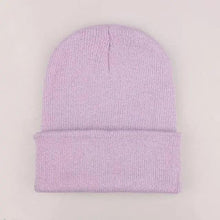 Load image into Gallery viewer, Winter Beanie Hats For Men And Women One Size Beanies Knitted Solid Cool Hat Girls Autumn Female Beanie Warm Comfortable Soft Casual Cap For Cold Weather