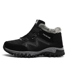 Load image into Gallery viewer, Winter Boots With Fur Warm Leather Snow Boots Mens Winter Work Casual Shoes High Top Rubber Ankle Boots Keep Warm Anti-Slip Soft Sole Warm Fur Lined Winter Ankle Booties