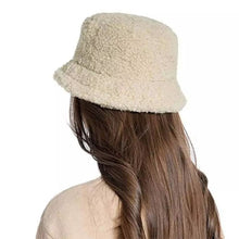 Load image into Gallery viewer, Winter Bucket Hat Women Warm Hats Vintage Faux Fur Fisherman Cap