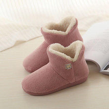 Load image into Gallery viewer, Winter Cotton Slippers Sheep Skin Woman Slippers Natural Fur Women Warm Indoor Shoes Soft Wool House Slippers Memory Foam Closed Back Slippers With Warm Lining Wool-Like Blend Cotton House Shoes