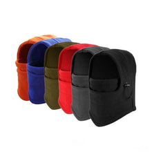 Load image into Gallery viewer, Winter Cycling Cap Fleece Thermal Keep Warm Windproof Cycling Face Mask Balaclava Skiing Fishing Hiking Skating Hat Headwear Fashion Balaclava Shawl Women Winter Hat Soft Knitted Hooded Neck Collar Cap Beanie Hat Warm Scarf Unisex Bonnet Hooded Scarf Hat