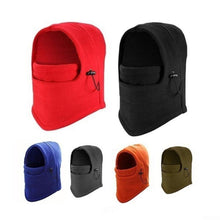 Load image into Gallery viewer, Winter Cycling Cap Fleece Thermal Keep Warm Windproof Cycling Face Mask Balaclava Skiing Fishing Hiking Skating Hat Headwear Fashion Balaclava Shawl Women Winter Hat Soft Knitted Hooded Neck Collar Cap Beanie Hat Warm Scarf Unisex Bonnet Hooded Scarf Hat