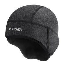 Load image into Gallery viewer, Winter Cycling Cap Windproof Thermal Ski Cap Running Skiing Motorcycle Riding Hat Men Women Bike Cycling Headwear Winter Cycling Caps for Men Women Windproof Cycling Hat with Sun Visor Under Helmet Liner Black
