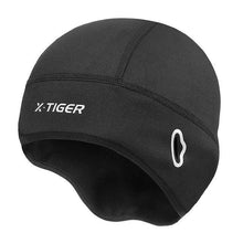 Load image into Gallery viewer, Winter Cycling Cap Windproof Thermal Ski Cap Running Skiing Motorcycle Riding Hat Men Women Bike Cycling Headwear Winter Cycling Caps for Men Women Windproof Cycling Hat with Sun Visor Under Helmet Liner Black