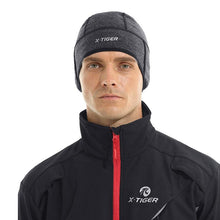 Load image into Gallery viewer, Winter Cycling Cap Windproof Thermal Ski Cap Running Skiing Motorcycle Riding Hat Men Women Bike Cycling Headwear Winter Cycling Caps for Men Women Windproof Cycling Hat with Sun Visor Under Helmet Liner Black