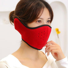 Load image into Gallery viewer, Winter Cycling Mask Unisex Fleece Thermal Warm Windproof Half Face Mask Balaclava Outdoor Sport Fishing Skiing Mask Half Mask Balaclava Ski Mask with Adjustable Windproof Cap Headwear Balaclava Half Face Mask Windproof Men Women