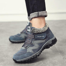 Load image into Gallery viewer, Winter Elegant Unisex Boots With Fur Warm Leather Snow Boots Winter Work Casual Shoes High Top Rubber Ankle Boots Leather Platform Fashion Luxury Boots Non-Slip Hiking Boots