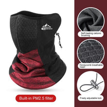 Load image into Gallery viewer, Winter Fishing Warm Mask Outdoor Sport Bandana Scarf Fishing Cycling Hiking Face Cover Neck Balaclava Neck Gaiter Warmer Face Mask Gaiter Bike Half Mask Cold Weather Half Balaclava Outdoor Sports Mask Tactical Neck Warmer for Men & Women