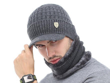 Load image into Gallery viewer, Winter Hat Skellies Beanies Hats Winter Beanies For Men Women Wool Scarf Caps Balaclava Mask Gorgas Bonnet Knitted Hat Set Outdoor Sport Warm Beanies Hat For Men Knitted Hats Bandana Hiking Camping Kid Neck Warmer Cap