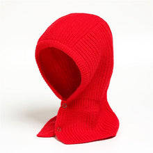 Load image into Gallery viewer, Winter Hat Skullies Beanies Hats Men Women Scarf Warm Breathable Hood Knitted Hat Caps Balaclava Mask Gorras Bonnet Knitted Hat Face Hooded Cowl Neckerchief with Drawstring Soft Balaclava Pullover Knitted Beanie for Adults Men Women Ski Caps