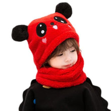 Load image into Gallery viewer, Winter Hat Warm Winter Fashion Adult Kids Winter Fuzzy Plush Balaclava Hat Cartoon Panda Rabbit Windproof Full Cover Earflap Hood Cap Neck Warmer Scarf Fleece Balaclava Hood Ski Mask Cold Weather Face Mask Neck Warmer Winter Nose Warmer