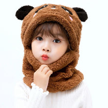 Load image into Gallery viewer, Winter Hat Warm Winter Fashion Adult Kids Winter Fuzzy Plush Balaclava Hat Cartoon Panda Rabbit Windproof Full Cover Earflap Hood Cap Neck Warmer Scarf Fleece Balaclava Hood Ski Mask Cold Weather Face Mask Neck Warmer Winter Nose Warmer