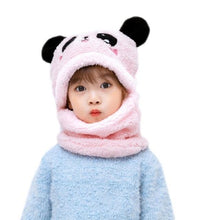 Load image into Gallery viewer, Winter Hat Warm Winter Fashion Adult Kids Winter Fuzzy Plush Balaclava Hat Cartoon Panda Rabbit Windproof Full Cover Earflap Hood Cap Neck Warmer Scarf Fleece Balaclava Hood Ski Mask Cold Weather Face Mask Neck Warmer Winter Nose Warmer