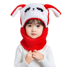 Load image into Gallery viewer, Winter Hat Warm Winter Fashion Adult Kids Winter Fuzzy Plush Balaclava Hat Cartoon Panda Rabbit Windproof Full Cover Earflap Hood Cap Neck Warmer Scarf Fleece Balaclava Hood Ski Mask Cold Weather Face Mask Neck Warmer Winter Nose Warmer