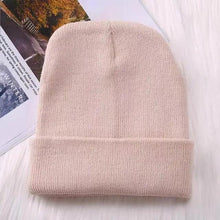 Load image into Gallery viewer, Winter Hats For Men Woman New Beanies Knitted Solid Cute Hat Girls Autumn Female Beanie Caps Warmer Stylish Ladies Casual Cap Outdoor Winter Adult Neutral Warm Hats Candy Color Knitted Woolen Hat for Women Men