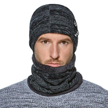 Load image into Gallery viewer, Winter Hats Skellies Beanies Hat Winter Beanies For Men Women Wool Necks Caps Balaclava Mask Gorgas Bonnet Wool Knitted Hat Scarf Hat Set Outdoor Sport Warm Beanies Hat For Men Knitted Hats Bandana Hiking Camping Kid Neck Warmer Cap