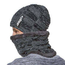 Load image into Gallery viewer, Winter Hats Skellies Beanies Hat Winter Beanies For Men Women Wool Necks Caps Balaclava Mask Gorgas Bonnet Wool Knitted Hat Scarf Hat Set Outdoor Sport Warm Beanies Hat For Men Knitted Hats Bandana Hiking Camping Kid Neck Warmer Cap