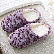Load image into Gallery viewer, Winter Home Slippers Women Cotton Shoes Soft Plush Indoor Slippers Shoes For Women Men Couple Warm Fur Slippers Cute Comfy Fuzzy Knitted Memory Foam Slip On House Slippers