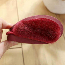 Load image into Gallery viewer, Winter Home Slippers Women Plush Fluffy Flip Flops Warm Shoes Soft Thick Soled Indoor Bedroom Fur Slides Women's Fuzzy Open Toe House Slippers Fancy Plush Slippers