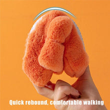 Load image into Gallery viewer, Winter Home Slippers Women Plush Fluffy Flip Flops Warm Shoes Soft Thick Soled Indoor Bedroom Fur Slides Women's Fuzzy Open Toe House Slippers Fancy Plush Slippers