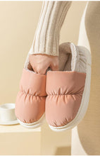 Load image into Gallery viewer, Winter House Warm Women Fur Slippers Waterproof Upper Couples Plush Shoes Home Men Fluffy Slides Warm Memory Foam House Slippers Cozy Winter Womens House Shoes Fur Indoor Outdoor Slippers