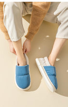 Load image into Gallery viewer, Winter House Warm Women Fur Slippers Waterproof Upper Couples Plush Shoes Home Men Fluffy Slides Warm Memory Foam House Slippers Cozy Winter Womens House Shoes Fur Indoor Outdoor Slippers