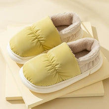 Load image into Gallery viewer, Winter House Warm Women Fur Slippers Waterproof Upper Couples Plush Shoes Home Men Fluffy Slides Warm Memory Foam House Slippers Cozy Winter Womens House Shoes Fur Indoor Outdoor Slippers