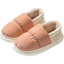 Load image into Gallery viewer, Winter House Warm Women Fur Slippers Waterproof Upper Couples Plush Shoes Home Men Fluffy Slides Warm Memory Foam House Slippers Cozy Winter Womens House Shoes Fur Indoor Outdoor Slippers
