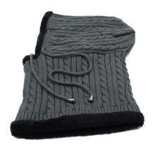 Load image into Gallery viewer, Winter Knitted Hat Beanie Men Beany Skellies Beanies Winter Hats For Women Men Caps Gorgas Bonnet Mask Brand Hats Hooded Cowl Neckerchief with Drawstring Soft Balaclava Pullover Knitted Beanie for Adults Men Women Ski Caps